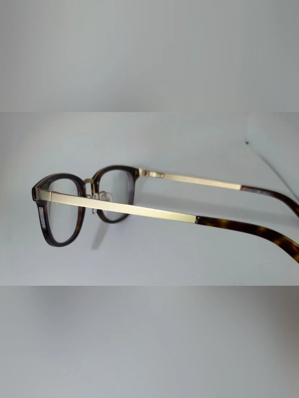 First Light. Tortoise Gold. Rectangular Eyewear. Petite